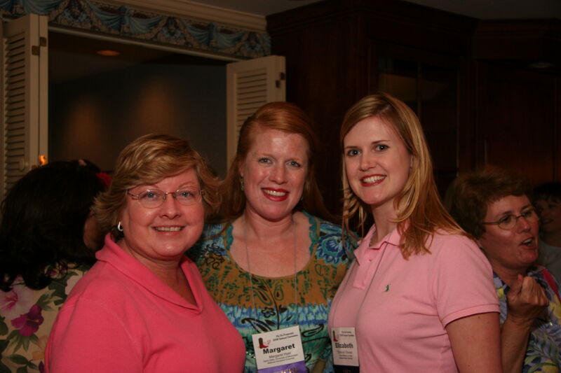 Noone, Hyer, and Stevens at Convention Officer Reception Photograph, July 2006 (Image)