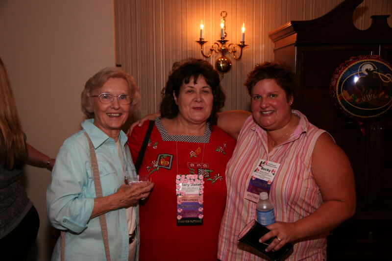 Lamb, Johnson, and School at Convention Officer Reception Photograph, July 2006 (Image)