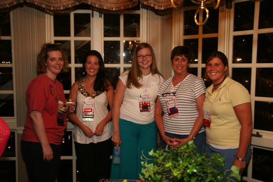 Forscher, Buchanan, Hicks, Brunson, and Jones at Convention Officer Reception Photograph, July 2006 (image)