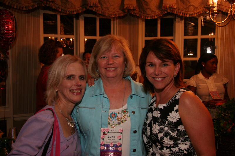Unidentified, Byrd, and Monnin at Convention Officer Reception Photograph, July 2006 (Image)
