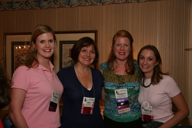 Stevens, Sutphin, Hyer, and Cook at Convention Officer Reception Photograph, July 2006 (Image)