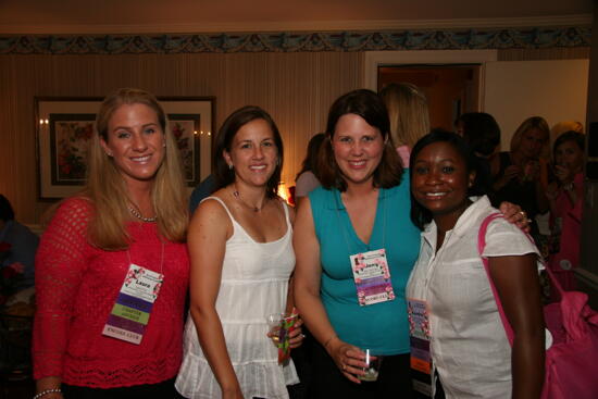 Fox, Unidentified, Johnson, and Edwards at Convention Officer Reception Photograph, July 2006 (image)