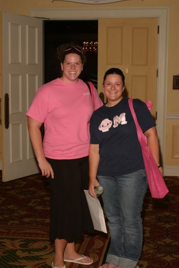 Two Unidentified Phi Mus at Convention Registration Photograph 3, July 2006 (image)