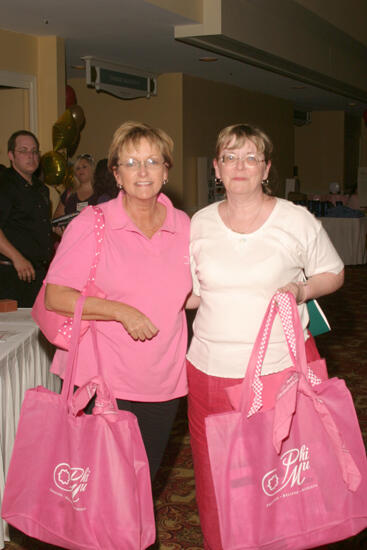 Sharon Porter and Becky Morris at Convention Registration Photograph, July 2006 (image)