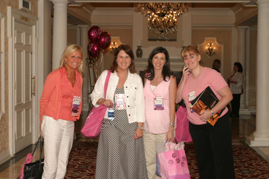 Jardine, Johnson, Webb, and Rice at Convention Registration Photograph, July 2006 (image)