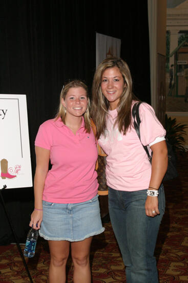 Two Unidentified Phi Mus at Convention Registration Photograph 1, July 2006 (image)