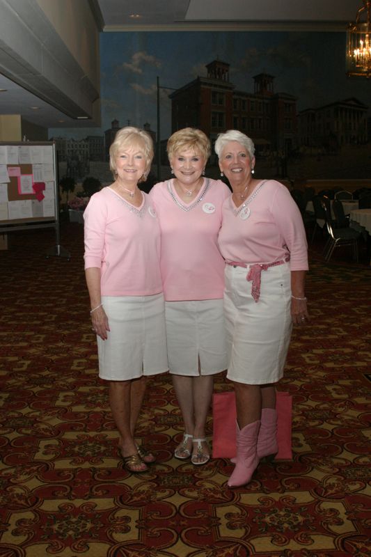 July 2006 Three Unidentified Phi Mus in Pink at Convention Registration Photograph 2 Image