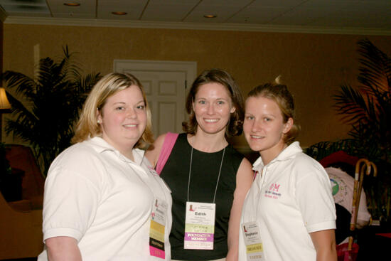 Brown, Brady, and Bero at Convention Registration Photograph, July 2006 (image)