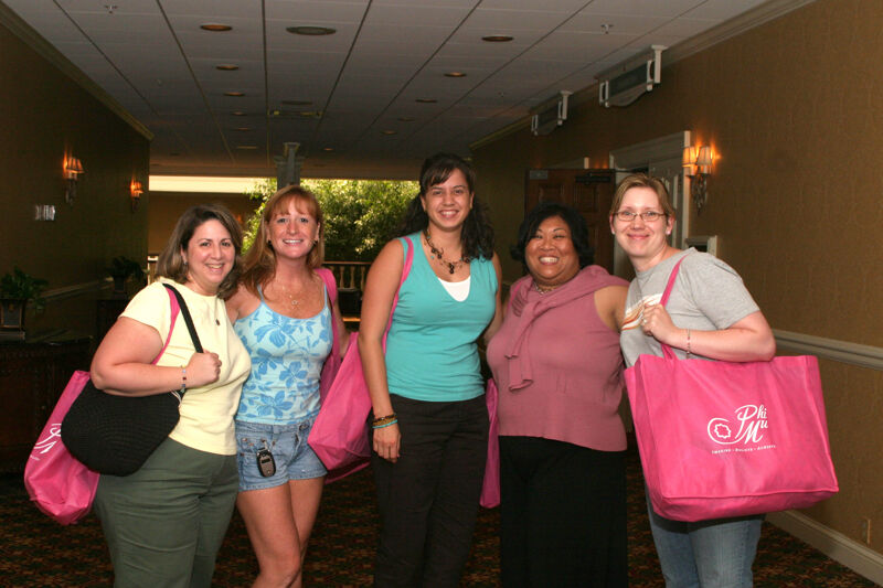 Group of Five at Convention Registration Photograph 1, July 2006 (Image)