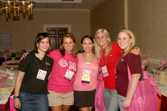 Mu Chapter Members at Convention Registration Photograph, July 2006 (image)