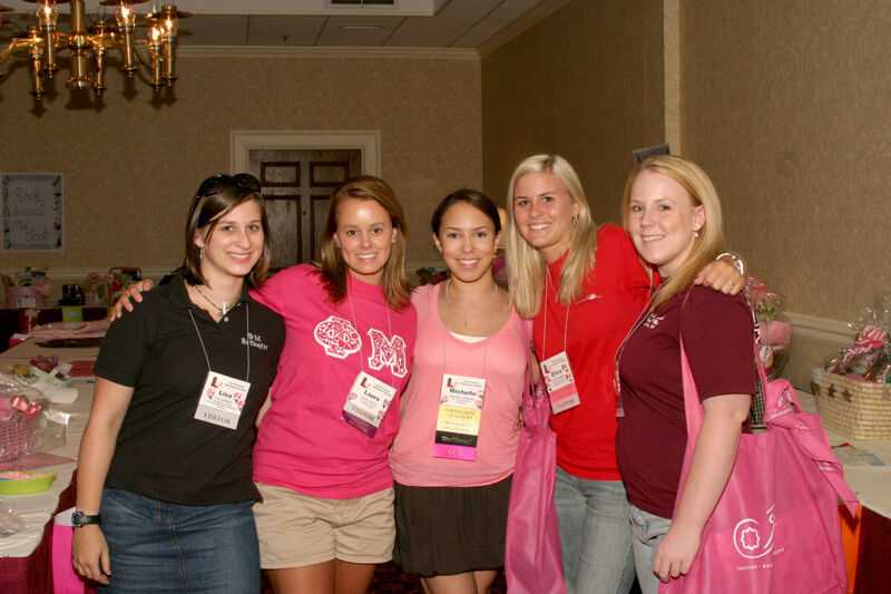 July 2006 Mu Chapter Members at Convention Registration Photograph Image