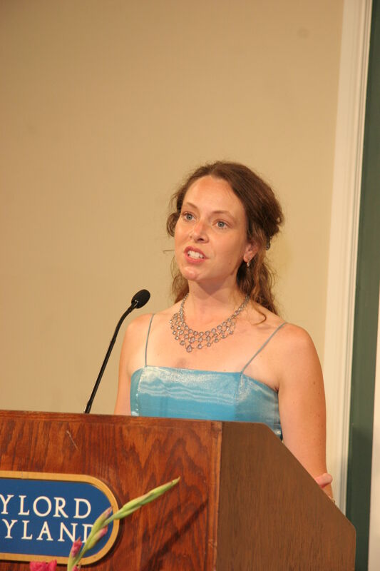 Lisa Williams Speaking at Convention Carnation Banquet Photograph 1, July 15, 2006 (Image)