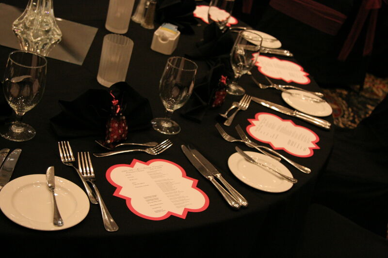 July 15 Convention Carnation Banquet Table Setting Photograph 1 Image