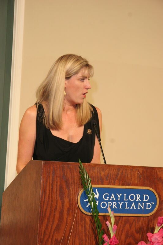 Andie Kash Speaking at Convention Carnation Banquet Photograph 1, July 15, 2006 (Image)