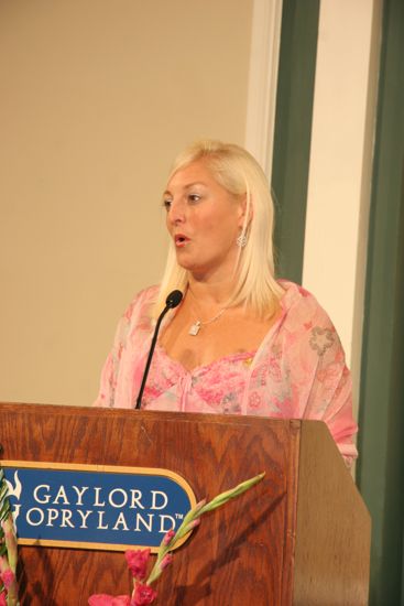 Kris Bridges Speaking at Convention Carnation Banquet Photograph 1, July 15, 2006 (image)