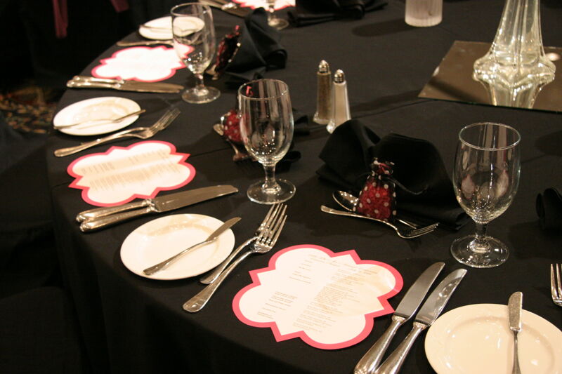 July 15 Convention Carnation Banquet Table Setting Photograph 4 Image