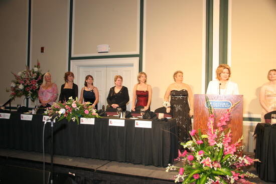 Peggy King Introducing Head Table at Convention Carnation Banquet Photograph, July 15, 2006 (image)