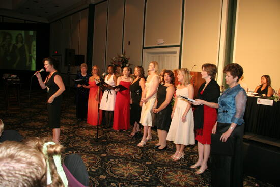 Choir Singing at Convention Carnation Banquet Photograph 2, July 15, 2006 (image)