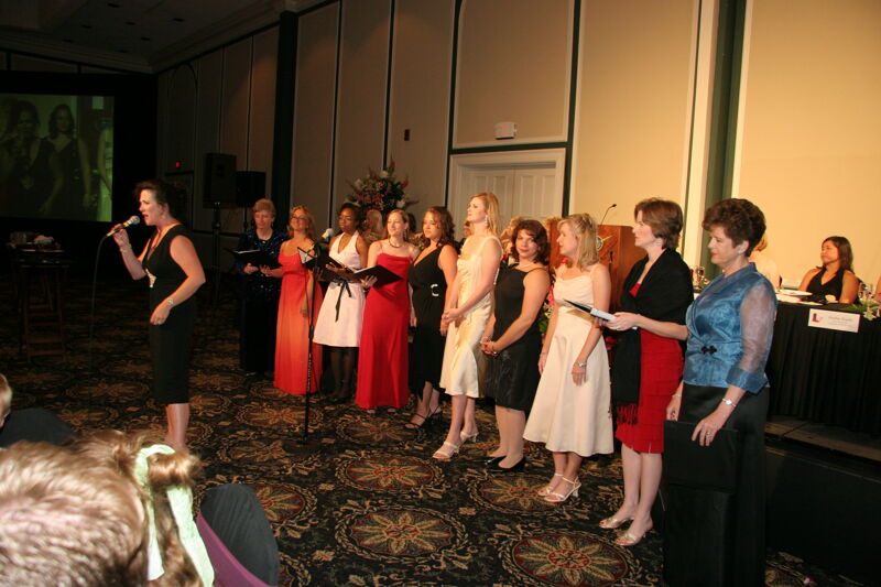 Choir Singing at Convention Carnation Banquet Photograph 2, July 15, 2006 (Image)