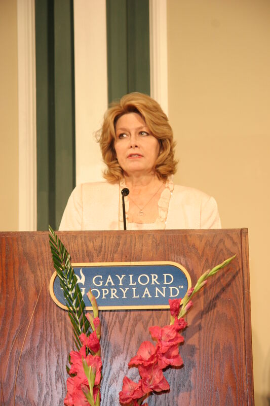 Peggy King Speaking at Convention Carnation Banquet Photograph 2, July 15, 2006 (Image)