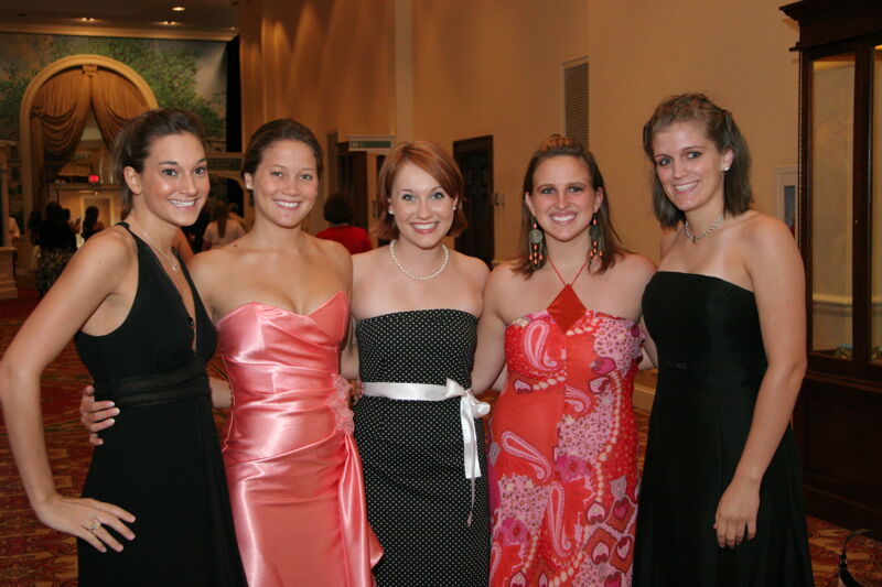 July 15 Group of Five at Convention Carnation Banquet Photograph Image
