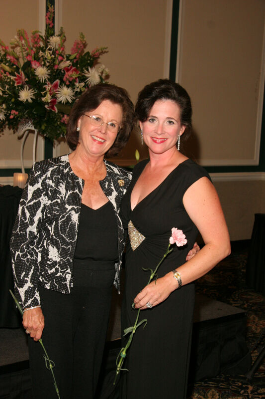 July 15 Shellye McCarty and Mary Helen Griffis at Convention Carnation Banquet Photograph Image