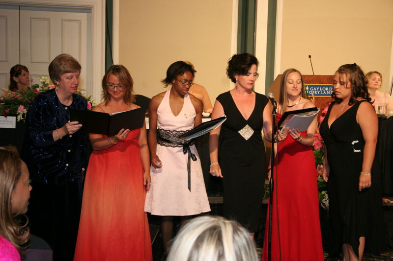 Choir Singing at Convention Carnation Banquet Photograph 12, July 15, 2006 (Image)