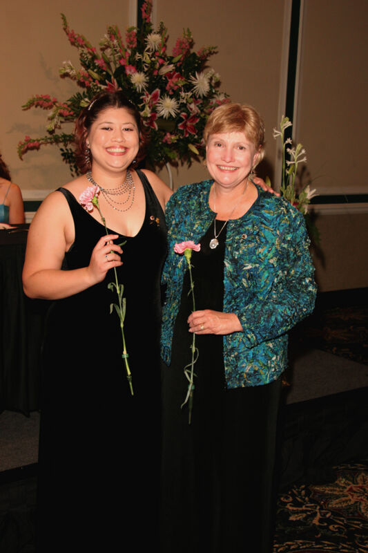 Unidentified Mother and Daughter at Convention Carnation Banquet Photograph 5, July 15, 2006 (Image)