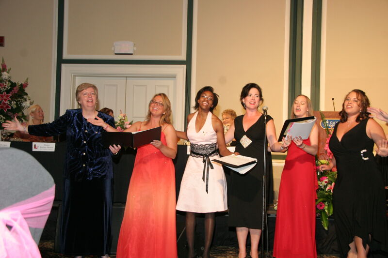 Choir Singing at Convention Carnation Banquet Photograph 17, July 15, 2006 (Image)