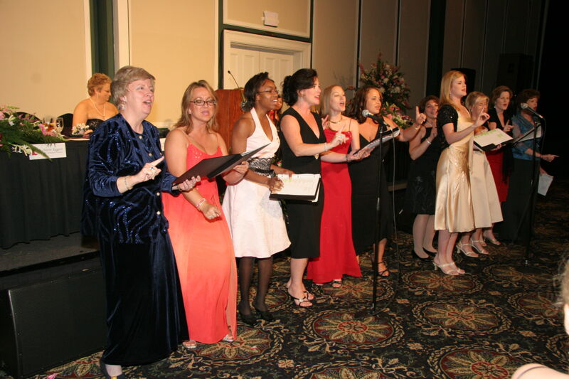 Choir Singing at Convention Carnation Banquet Photograph 11, July 15, 2006 (Image)