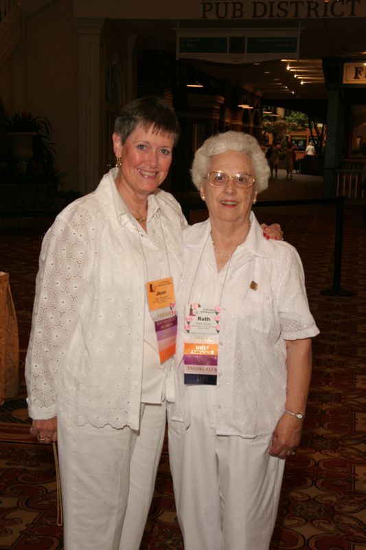 July 15 Joan Reynolds and Ruth Proctor at Saturday Convention Session Photograph Image