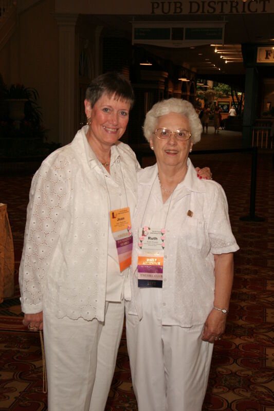 Joan Reynolds and Ruth Proctor at Saturday Convention Session Photograph, July 15, 2006 (Image)
