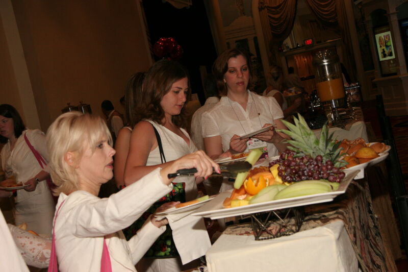 Unidentified Phi Mus at Saturday Convention Breakfast Buffet Photograph 2, July 15, 2006 (Image)