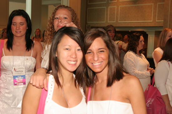 Two Unidentified Phi Mus Before Saturday Convention Session Photograph 1, July 15, 2006 (image)