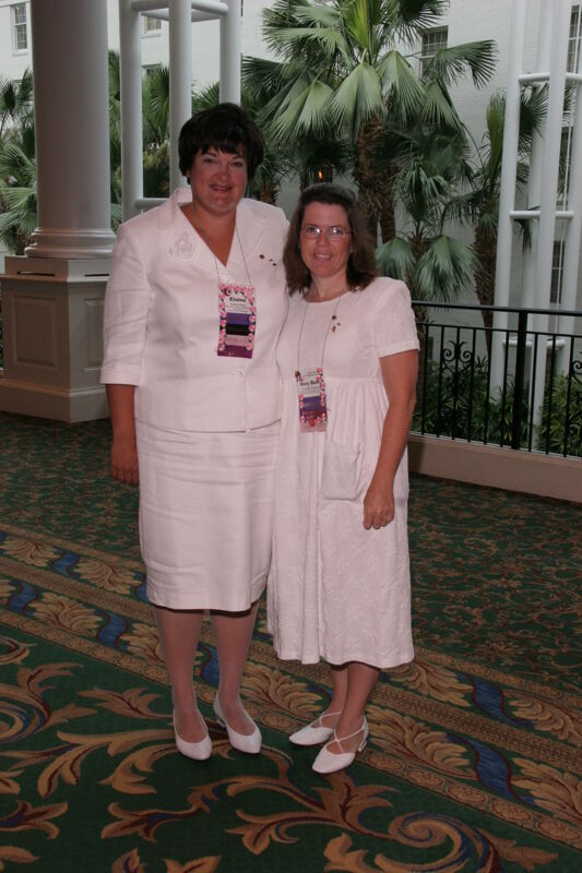 Elaine Maloy and Mary Beth Straguzzi Before Saturday Convention Session Photograph, July 15, 2006 (Image)