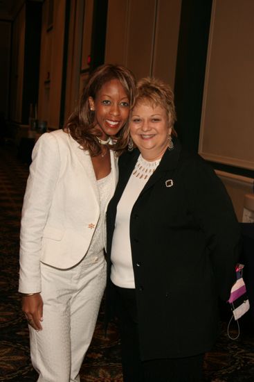 Kathy Williams and Rikki Marver at Convention Sisterhood Luncheon Photograph 2, July 15, 2006 (image)