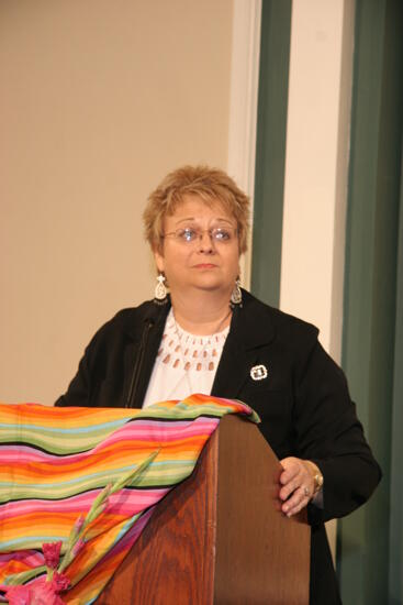 Kathy Williams Speaking at Convention Sisterhood Luncheon Photograph 1, July 15, 2006 (image)