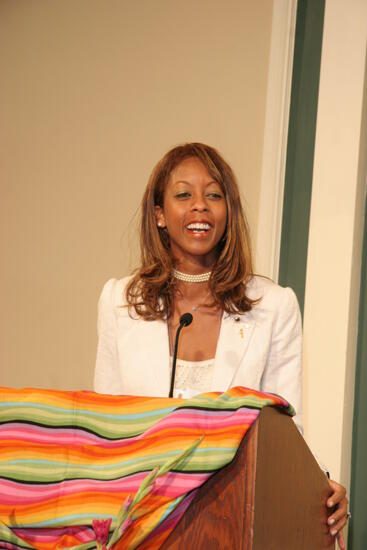 Rikki Marver Speaking at Convention Sisterhood Luncheon Photograph 1, July 15, 2006 (image)