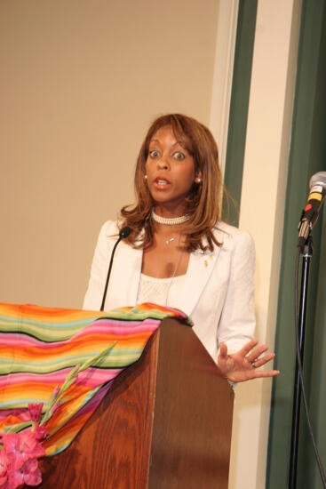 Rikki Marver Speaking at Convention Sisterhood Luncheon Photograph 11, July 15, 2006 (image)