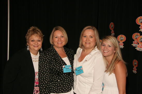 Williams, Jarrell, Thrash, and Unidentified at Convention Sisterhood Luncheon Photograph 1, July 15, 2006 (image)