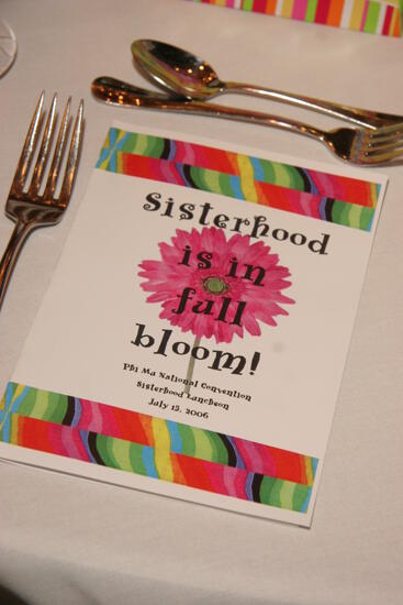 Convention Sisterhood Luncheon Program Photograph, July 15, 2006 (image)