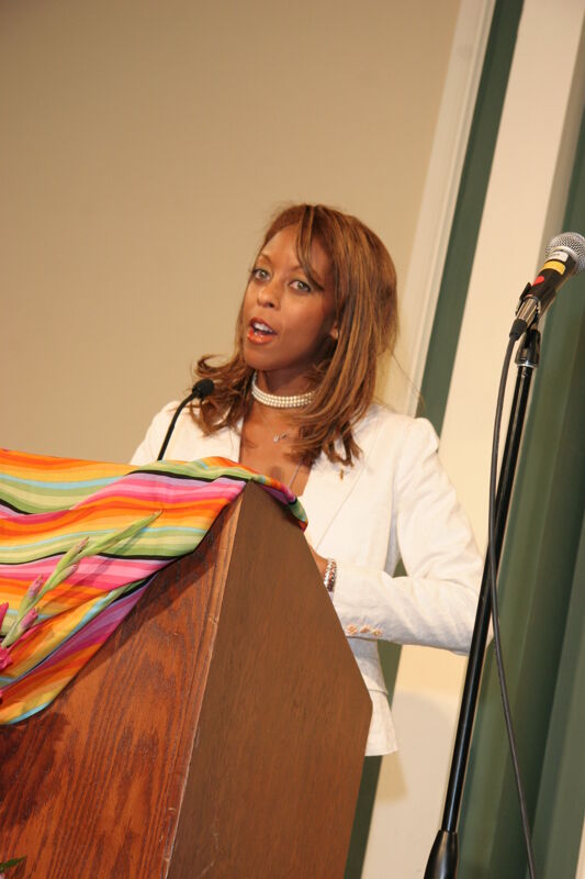 Rikki Marver Speaking at Convention Sisterhood Luncheon Photograph 13, July 15, 2006 (Image)