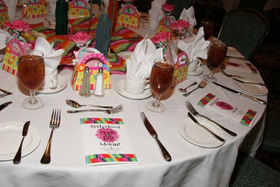 Convention Sisterhood Luncheon Table Setting Photograph 2, July 15, 2006 (image)