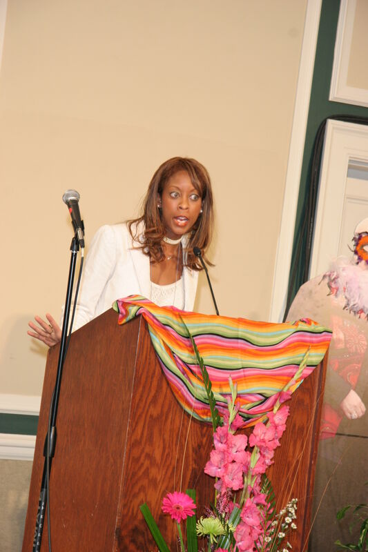 Rikki Marver Speaking at Convention Sisterhood Luncheon Photograph 26, July 15, 2006 (Image)