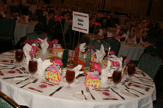 Alpha Delta Table at Convention Sisterhood Luncheon Photograph 1, July 15, 2006 (image)