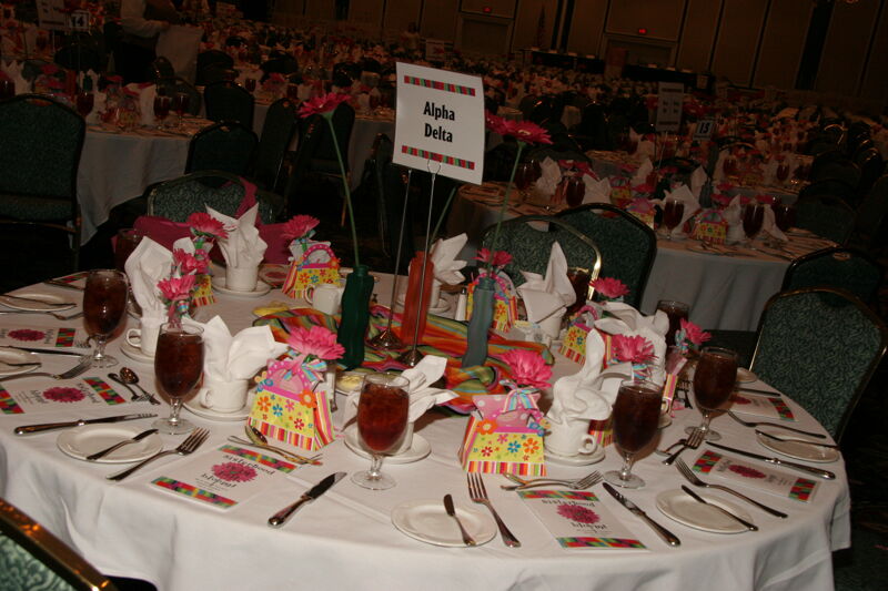 July 15 Alpha Delta Table at Convention Sisterhood Luncheon Photograph 1 Image