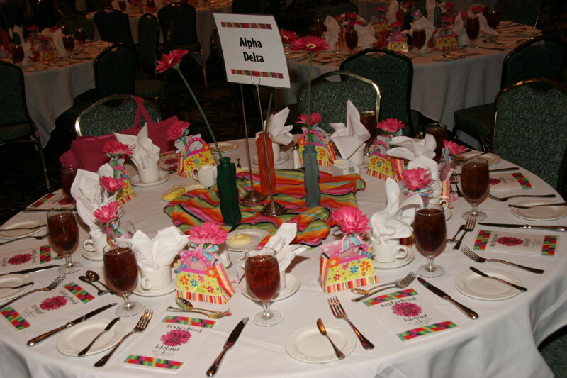 July 15 Alpha Delta Table at Convention Sisterhood Luncheon Photograph 4 Image
