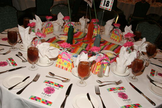 Convention Sisterhood Luncheon Table Setting Photograph 1, July 15, 2006 (image)