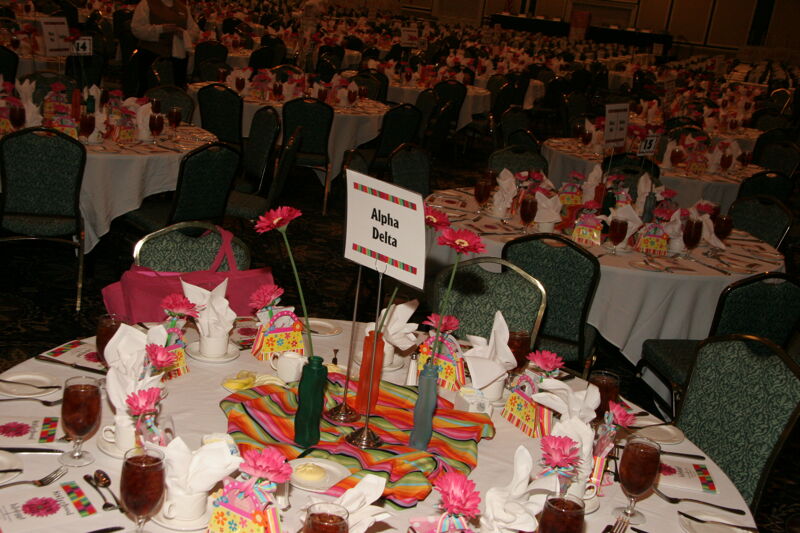 July 15 Alpha Delta Table at Convention Sisterhood Luncheon Photograph 2 Image
