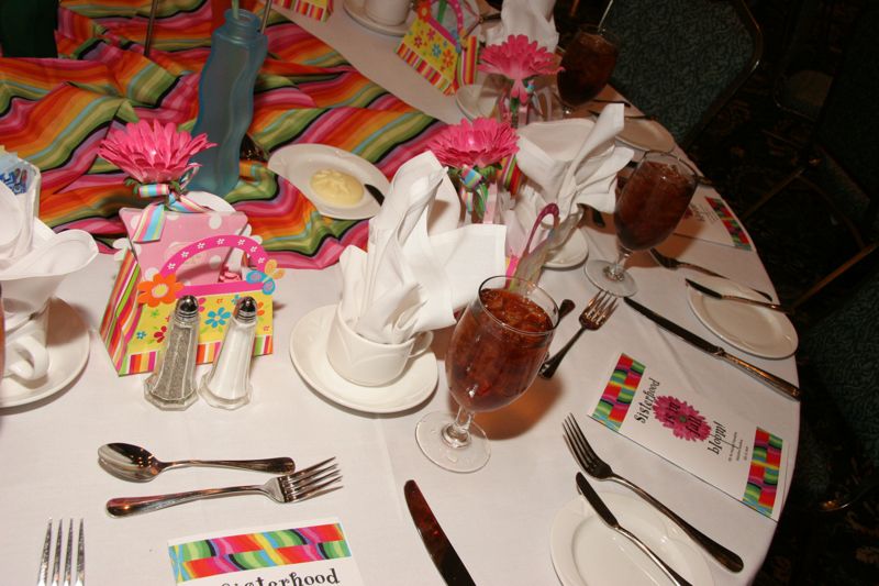 July 15 Convention Sisterhood Luncheon Table Setting Photograph 3 Image